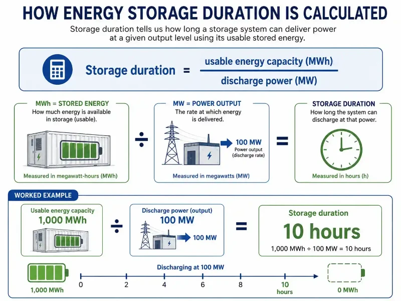 Infographic showing how storage duration is calculated Infographic showing how storage duration is calculated